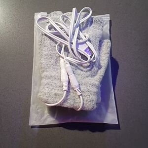 Gray Heated Gloves with USB Cable